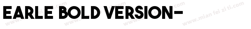 Earle Bold Version字体转换